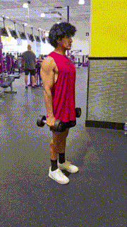 Hammer curl z hantlami